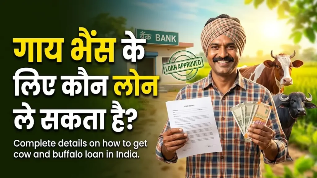 गाय भैंस के लिए कौन लोन ले सकता है?