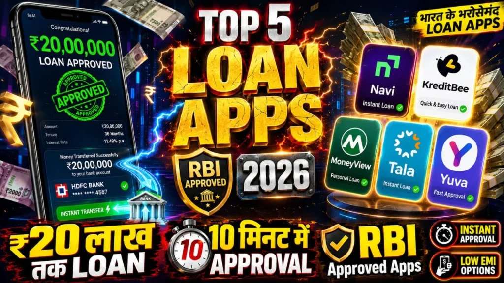 2026 में बेस्ट लोन ऐप कौन सा है?, Best Loan Apps in india 2026
